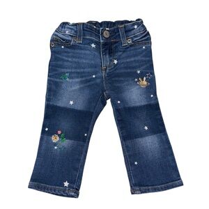 GAP Sarah Jessica Parker Jeans Embroidered Skinny Fit Size 12-18 Months